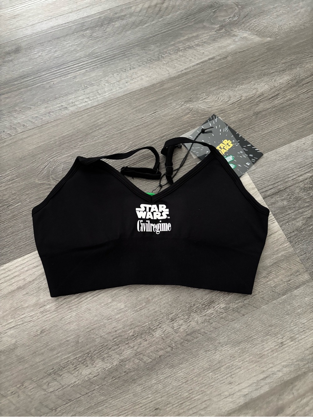 Star Wars x Civil Regime Black Crop Bralette